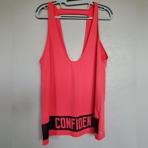 Fabletics Demi Lovato Camile Coral Pink Confident Athletic Tank Size Medium